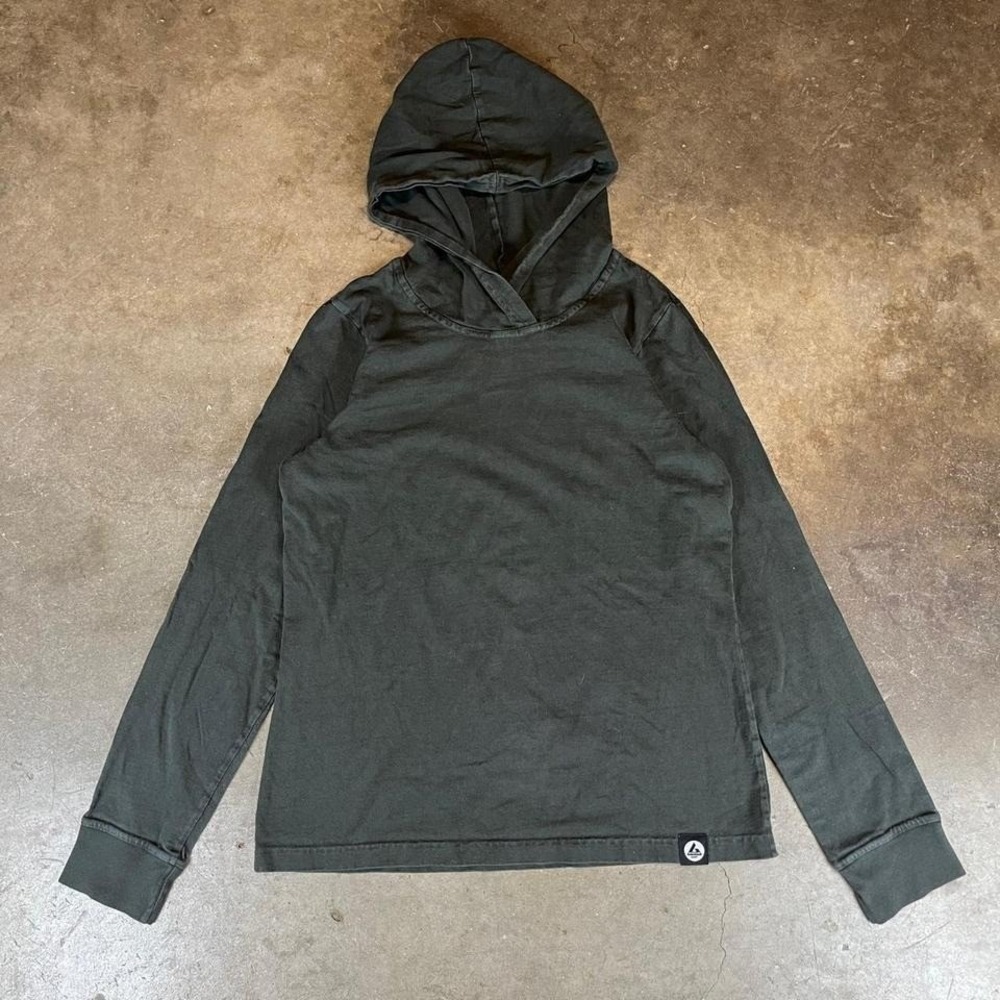 American Giant green long sleeve hoodie Women's Size L